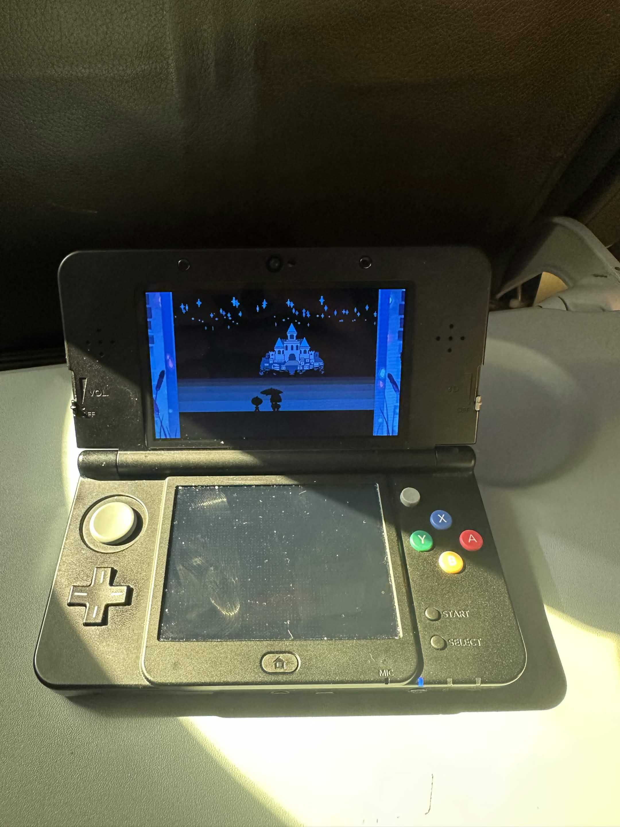 UNDERTALE 3DS on an airplane